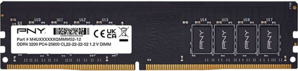 PNY 16GB / 3200MHz Fekete (DDR4) PNY 16GB / 3200MHz Fekete (DDR4)