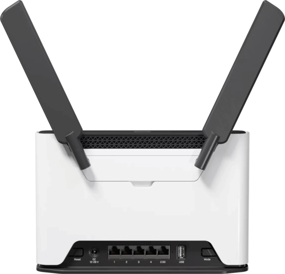 MikroTik Chateau LTE7 ax (LTE Cat 7, Wi-Fi 6, kétsávos, 4× Gigabit, 1× 2,5Gbps, SIM)