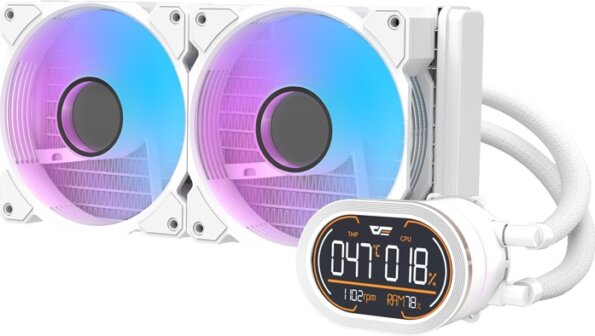 DarkFlash DH240D v2 fehér processzor vízhűtő DarkFlash DH240D v2 fehér processzor vízhűtő
