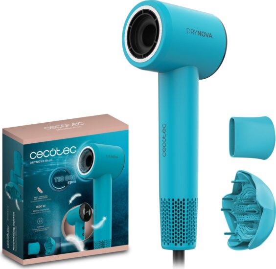 Cecotec DryNova hajszárító, 1600W, kék Cecotec DryNova hajszárító, 1600W, kék