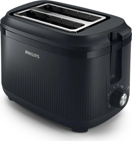 Philips 3000 Series HD2511/90 kenyérpirító, 2 szeletes, fekete Philips 3000 Series HD2511/90 kenyérpirító, 2 szeletes, fekete