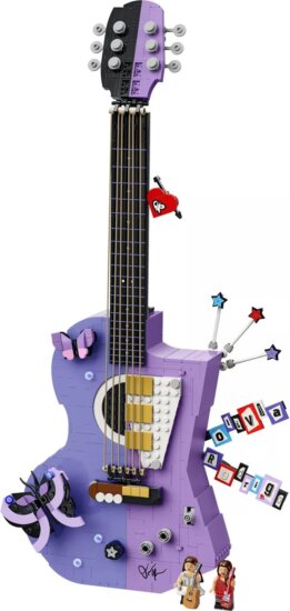 LEGO® Editions, Olivia Rodrigo kettős stílusú gitárja LEGO® Editions, Olivia Rodrigo kettős stílusú gitárja
