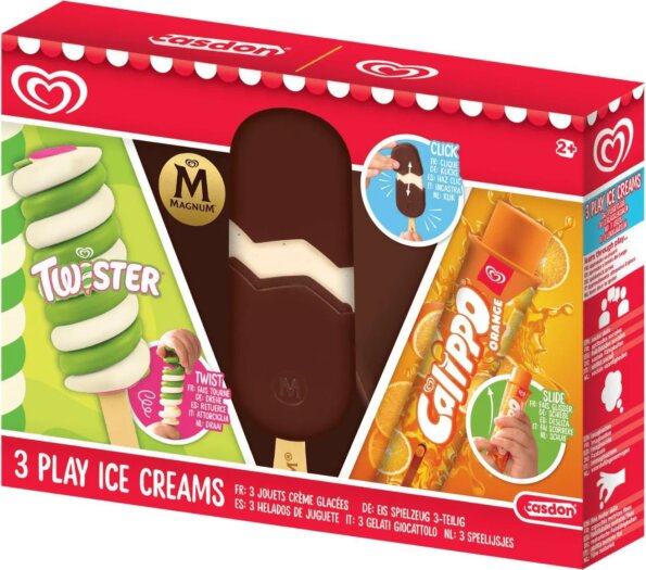 Játékfagyi készlet, Twister, Magnum, Calippo