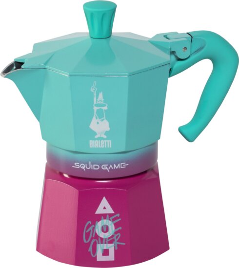 Bialetti Moka Express Squid Game 5391 kotyogós kávéfőző, 3 személyes