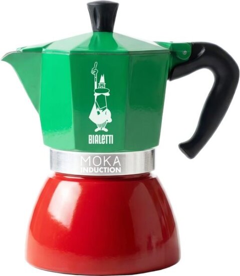 Bialetti Moka Induction Italia 7404 kotyogós kávéfőző, 6 személyes Bialetti Moka Induction Italia 7404 kotyogós kávéfőző, 6 személyes