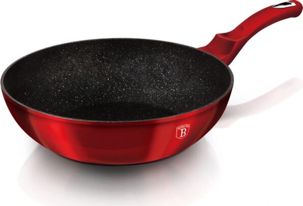 Berlinger Haus BH/6166NPR Metallic Line Burgundy Edition wok serpenyő, 30cm Berlinger Haus BH/6166NPR Metallic Line Burgundy Edition wok serpenyő, 30cm