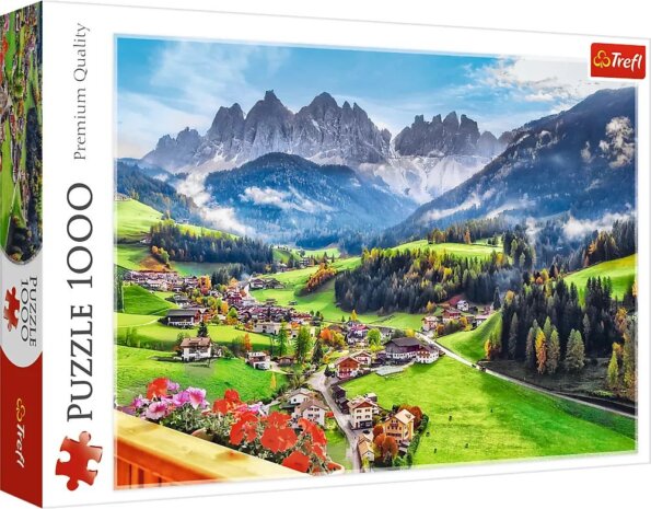 Trefl, Santa Maddalena, Dolomitok, Olaszország puzzle, 1000 darabos