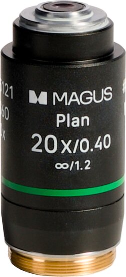 MAGUS 20PL60V 20х/0,40 ∞/ 1,2 H 60mm objektív MAGUS 20PL60V 20х/0,40 ∞/ 1,2 H 60mm objektív