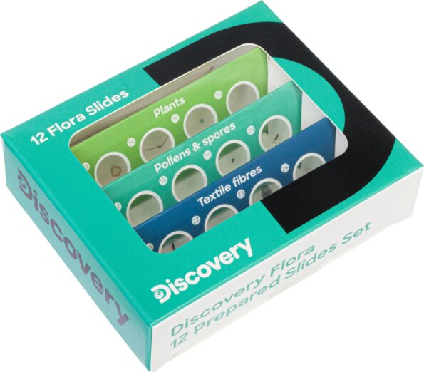 Levenhuk Discovery Flora - 12 előkészített tárgylemez-készlet