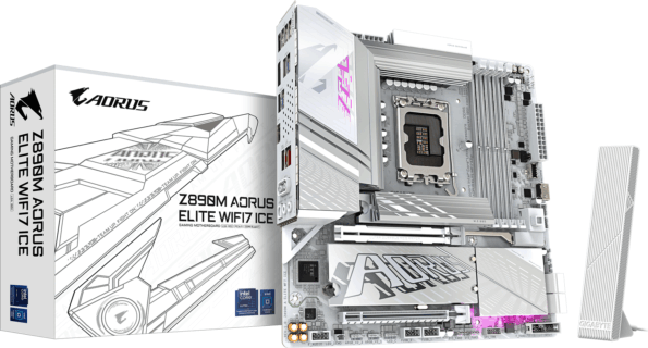 Gigabyte Z890M Aorus Elite WIFI7 Ice alaplap
