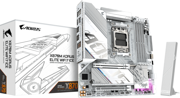 Gigabyte X870M Aorus Elite WIFI7 Ice alaplap Gigabyte X870M Aorus Elite WIFI7 Ice alaplap