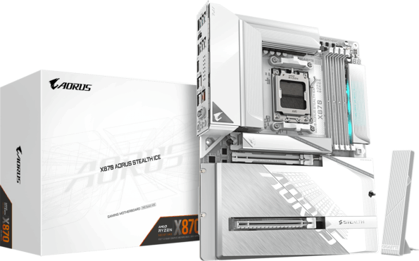 Gigabyte X870 Aorus Stealth Ice alaplap Gigabyte X870 Aorus Stealth Ice alaplap
