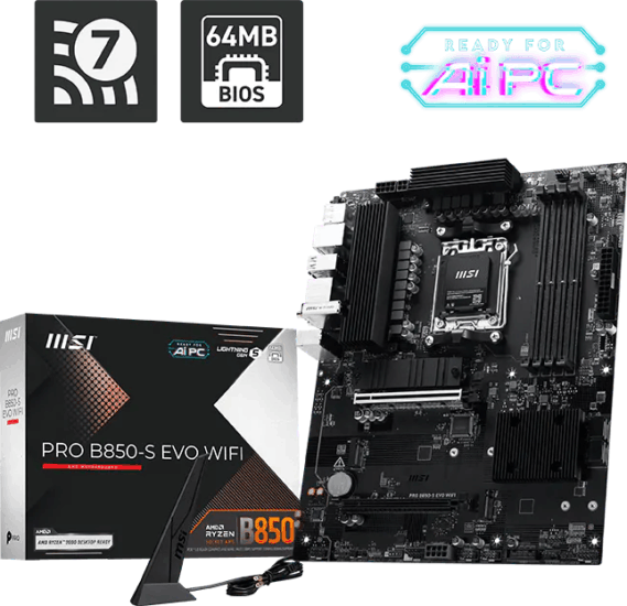 MSI PRO B850-S EVO WIFI alaplap MSI PRO B850-S EVO WIFI alaplap
