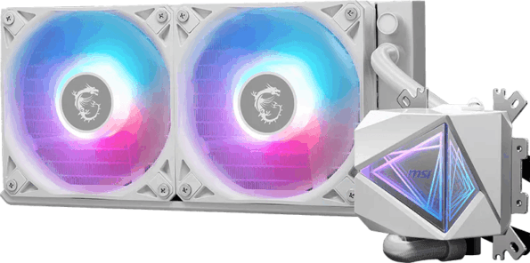 MSI MAG CoreLiquid I240 fehér processzor vízhűtés