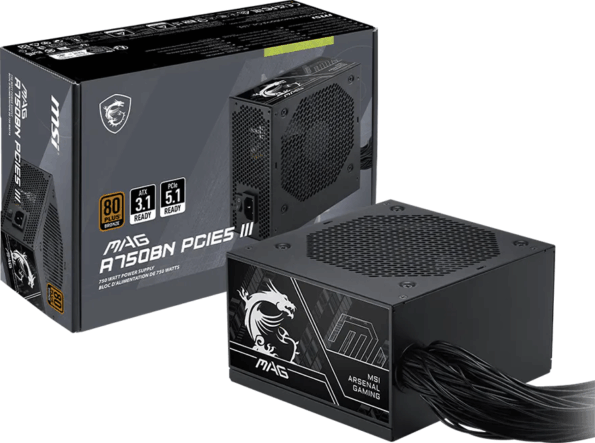 MSI MAG A750BN PCIE5 III (750W, 80Plus® Bronze, ATX)