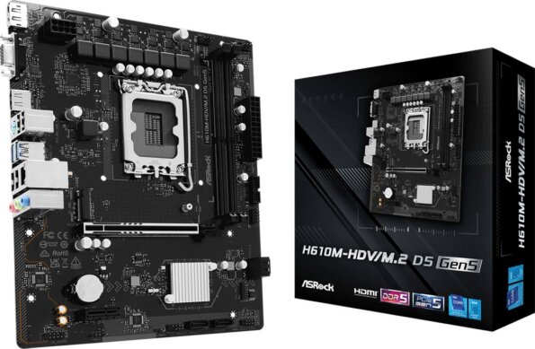 ASRock H610M-HDV/M.2 D5 GEN5 alaplap