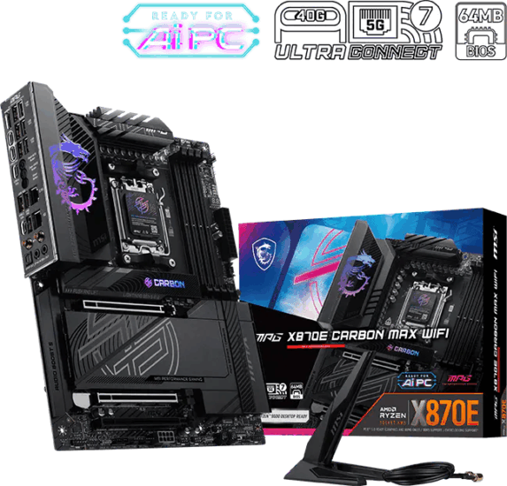 MSI MPG X870E Carbon Max WiFi alaplap MSI MPG X870E Carbon Max WiFi alaplap