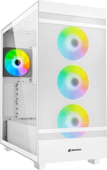 Sharkoon Rebel C50 RGB Fehér számítógépház