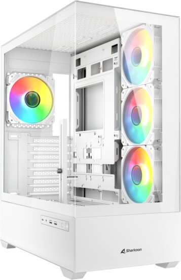 Sharkoon AK6 RGB Fehér számítógépház