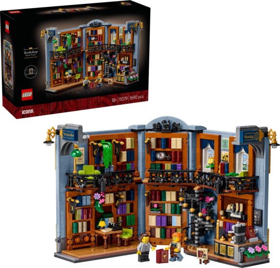 LEGO® Icons, Könyvkuckó: Könyvesbolt LEGO® Icons, Könyvkuckó: Könyvesbolt