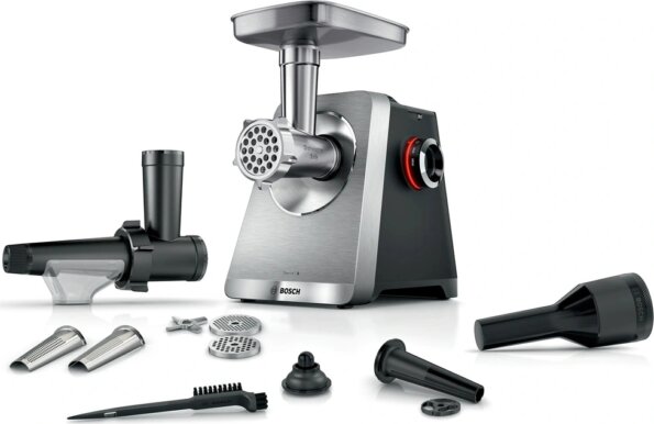Bosch Serie 8 MFWS835M húsdaráló, 2500W, ezüst Bosch Serie 8 MFWS835M húsdaráló, 2500W, ezüst