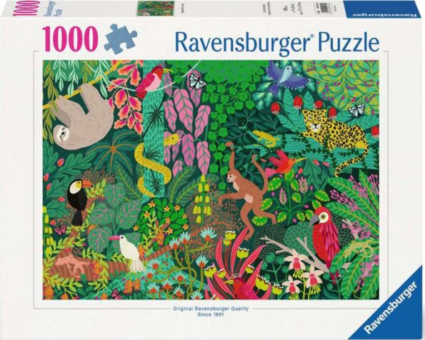 Ravensburger, Varázslatos esőerdő puzzle, 1000 darabos