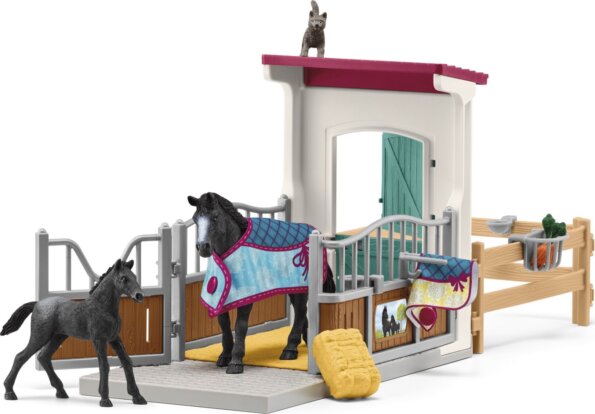 Schleich, Horse Club, Lóbox kancával és csikóval játékszett Schleich, Horse Club, Lóbox kancával és csikóval játékszett
