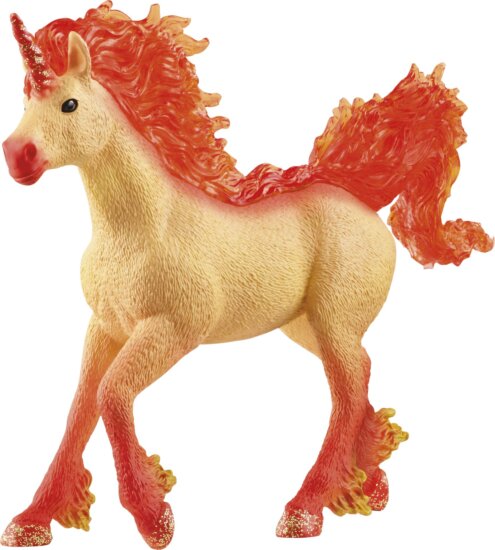 Schleich, Bayala, Elementa Tűz Unikornis mén játékfigura