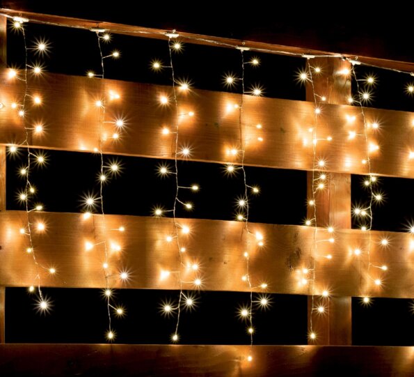 Home MLF 300/WW micro LED-es cluster fényfüggöny, melegfehér, 3 m