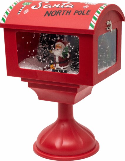 Home LFS410 LED-es zenélő havazó postaláda, 41 cm