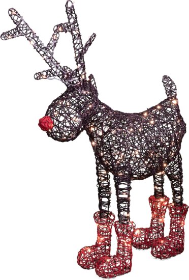 Home KDR 1 LED-es álló szarvas, kültéri-beltéri, 120 cm