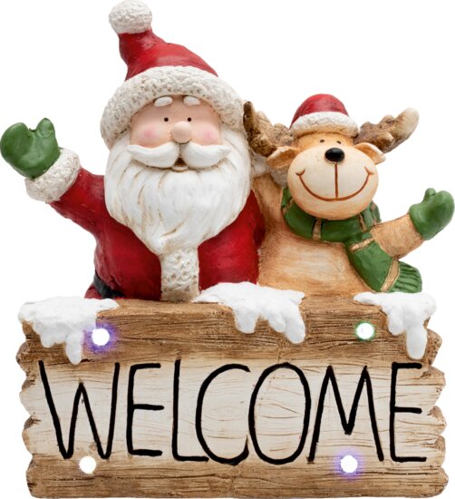 Home KDC 49 LED-es kerámia Welcome figura
