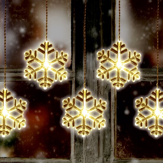 Home KAF 8/F LED-es hókristály fényfüggöny, melegfehér, 0,9 m Home KAF 8/F LED-es hókristály fényfüggöny, melegfehér, 0,9 m