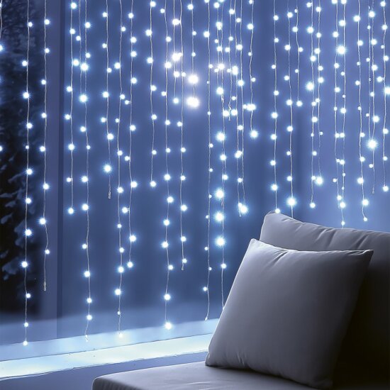 Home KIN168DWH DOT LED-es fényfüggöny, hidegfehér, 1,2 m Home KIN168DWH DOT LED-es fényfüggöny, hidegfehér, 1,2 m