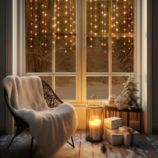 Home KAF50DLEDWW DOT LED-es fényfüggöny, melegfehér, 81 cm Home KAF50DLEDWW DOT LED-es fényfüggöny, melegfehér, 81 cm