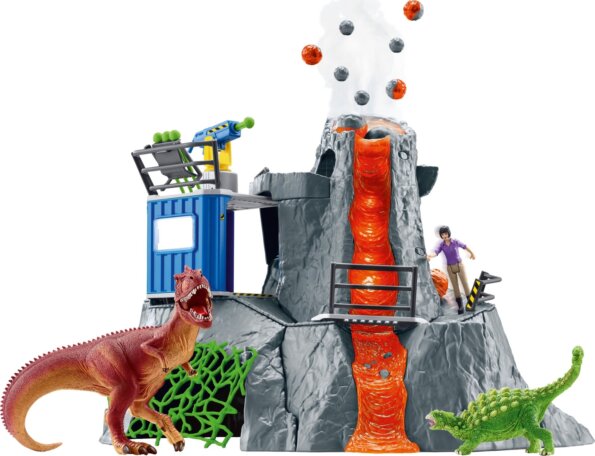 Schleich, Dinosaurs - Nagy vulkán expedíció játékfigura
