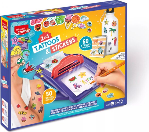 Maped Creativ, 2 az 1-ben tetoválás- és matricakészítő készlet