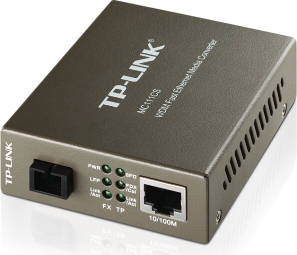 TP-Link MC111CS Fast Ethernet WDM egymódusú SC médiakonverter TP-Link MC111CS Fast Ethernet WDM egymódusú SC médiakonverter
