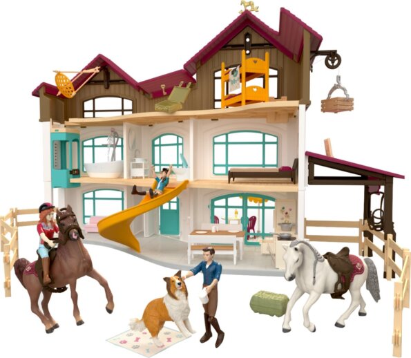 Schleich, Horse Club, Lakeside Villa és Paddock játékszett