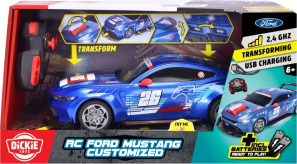 Dickie, RC Ford Mustang Customized távirányítós autó Dickie, RC Ford Mustang Customized távirányítós autó