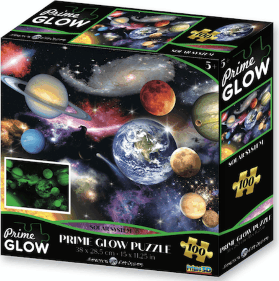 Naprendszer neon puzzle, 100 darabos Naprendszer neon puzzle, 100 darabos