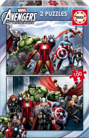 Avangers puzzle, 2x100 darabos Avangers puzzle, 2x100 darabos