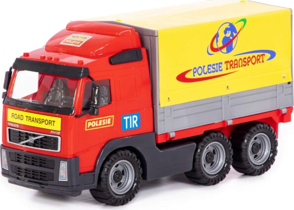 Polesie Volvo ponyvás teherautó, dobozban Polesie Volvo ponyvás teherautó, dobozban