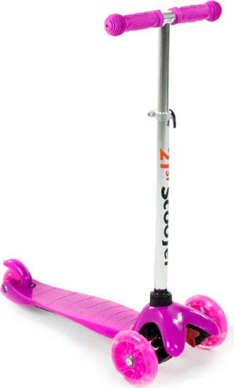 Vegatoys Mini 881 Háromkerekű világító roller, rózsaszín