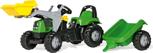 Rolly Kid Deutz-Fahr pedálos markolós traktor utánfutóval Rolly Kid Deutz-Fahr pedálos markolós traktor utánfutóval