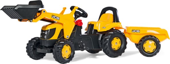 Rolly Kid JCB pedálos markolós traktor utánfutóval Rolly Kid JCB pedálos markolós traktor utánfutóval