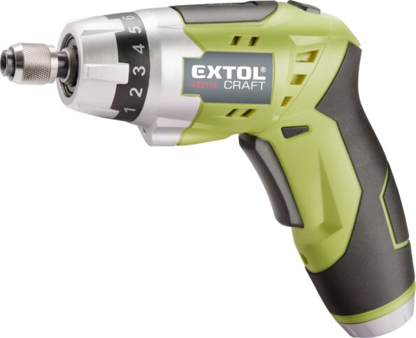 Extol Craft 3.6V Li-ion Akkus Csavarbehajtó, elforgatható markolattal Extol Craft 3.6V Li-ion Akkus Csavarbehajtó, elforgatható markolattal