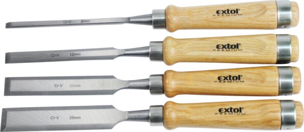 Extol Premium asztalos véső készlet, 4 részes Extol Premium asztalos véső készlet, 4 részes