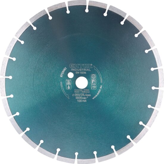 Extol Industrial gyémánt vágókorong, 350mm