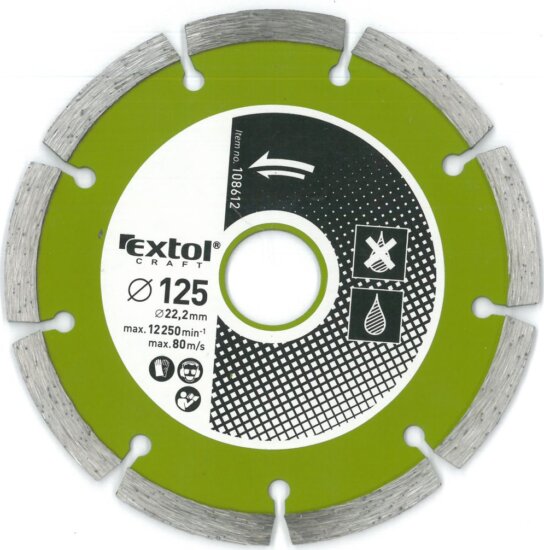 Extol Craft gyémánt vágókorong, 125mm Extol Craft gyémánt vágókorong, 125mm